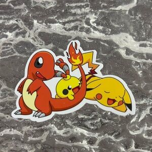 5/$10 Waterproof New Vinyl Sticker Chingling Pikachu Charmander Pokémon